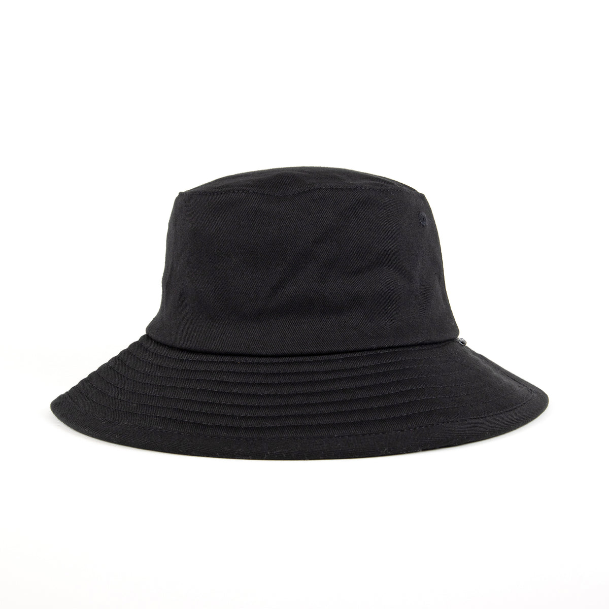 Black bucket hat ready for custom embroidery