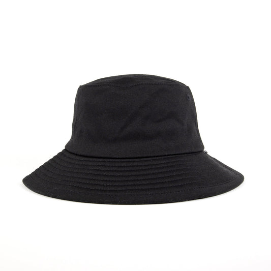 Black bucket hat ready for custom embroidery